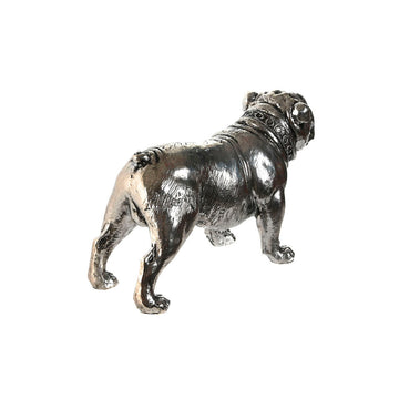 Silberfarbene ESPRIT Home Deko-Figur eines Bulldogge. Loft Hund Statue.