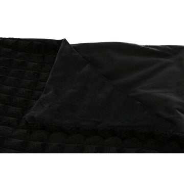 Schwarze Esprit Home Decke mit Textur und weichem Stoff.