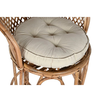 Detailansicht Hocker Home ESPRIT mit naturfarbenem Rahmen - homely Family Shop