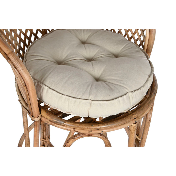 Detailansicht Hocker Home ESPRIT mit naturfarbenem Rahmen - homely Family Shop