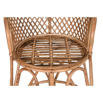 Nahaufnahme des Hocker Home ESPRIT mit natürlichem Webmuster - homely Family Shop