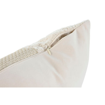 Weißes Esprit Home Kissen mit Reißverschluss und Strukturmuster.