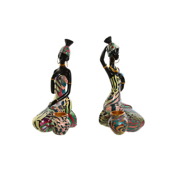 ESPRIT Home Deko Figuren, Afrikanerin mit bunten Kleidern und goldenem Schmuck - homely Family Shop