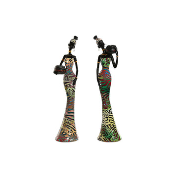 Bunte Esprit Home Deko-Figuren: Afrikanerin mit Topf, 38.5cm hoch. Kulturelle Dekoration.
