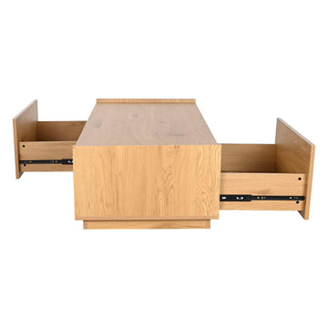Moderner Holztisch mit Schubladen aus Eiche - homely Family Shop