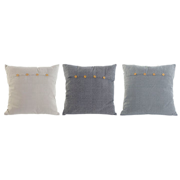 Blau-beige ESPRIT Kissen mit Knopfleiste. Mediterraner Stil für Zuhause.