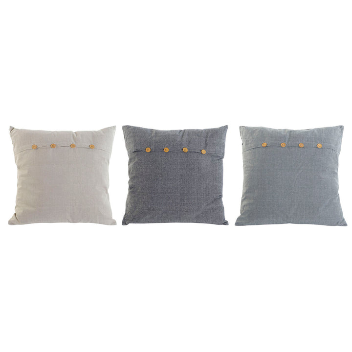 Blau-beige ESPRIT Kissen mit Knopfleiste. Mediterraner Stil für Zuhause.