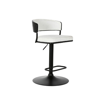 Weißer Esprit Home Hocker mit Metall Gestell und Fußstütze - homely Family Shop