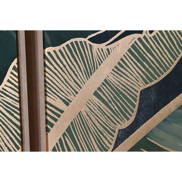 Detailaufnahme: Tropische Palmen Blatt Wandkunst. Homey Family Shop