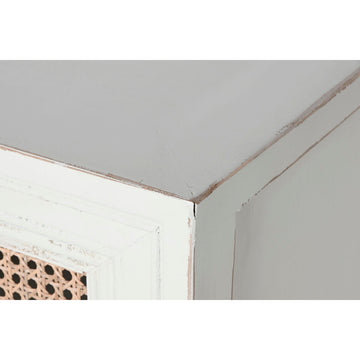 Detail Anrichte Home Esprit, weiss und Naturholz, Rattan - Homely Family Shop