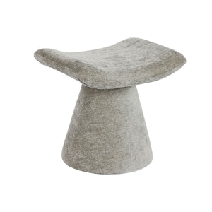 Grauer Home ESPRIT Fußhocker aus Polyester mit Holz - homely Family Shop