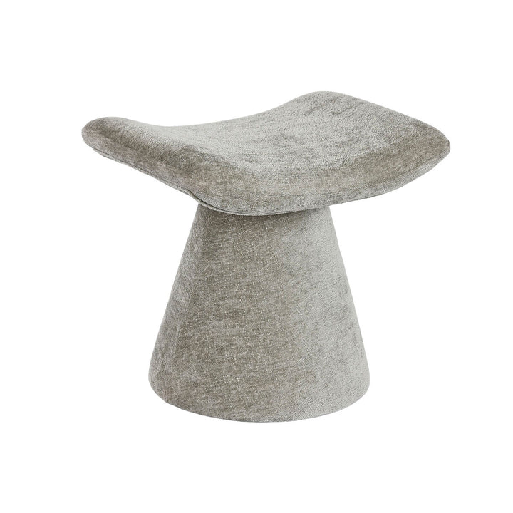 Grauer Home ESPRIT Fußhocker aus Polyester mit Holz - homely Family Shop