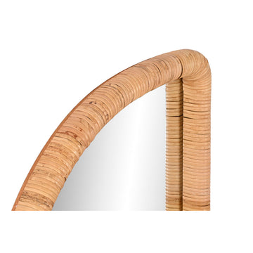 Detailansicht Spiegel mit Naturrahmen im Scandi-Stil - homely Family Shop