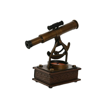 Bronze Deko-Figur mit Vintage Teleskop und Kompass - homely Family Shop
