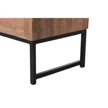 Detailaufnahme vom Schrank ESPRIT mit braunem Holz und schwarzem Rahmen - homely Family Shop