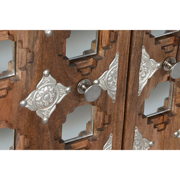 Detail Anrichte Home ESPRIT mit silberfarbenen Beschlägen und Holz - homely Family Shop