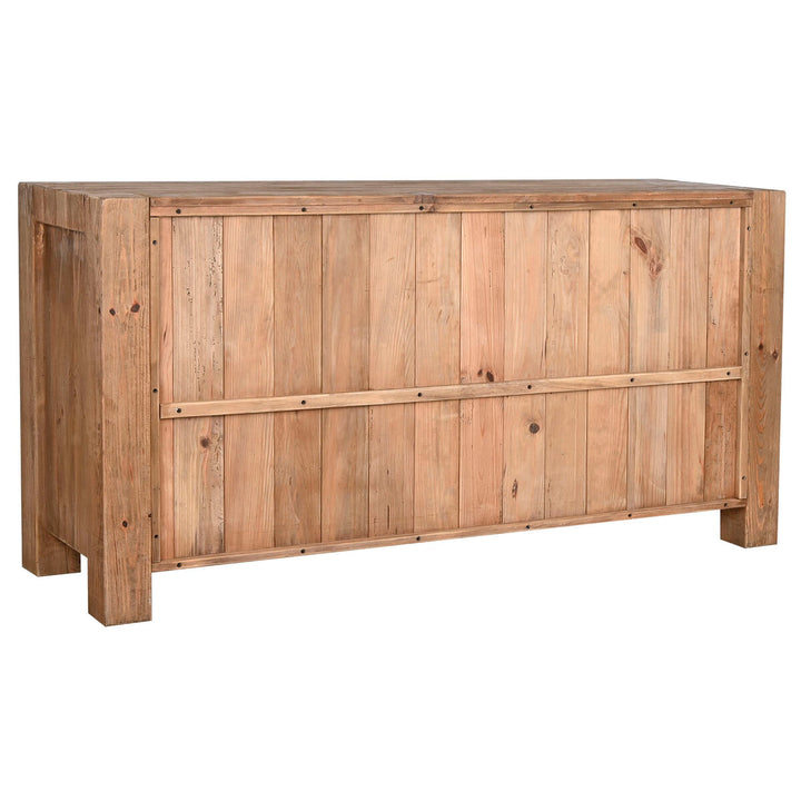 Rückseite des braunen ESPRIT Sideboards mit Holzplanken - homely Family Shop