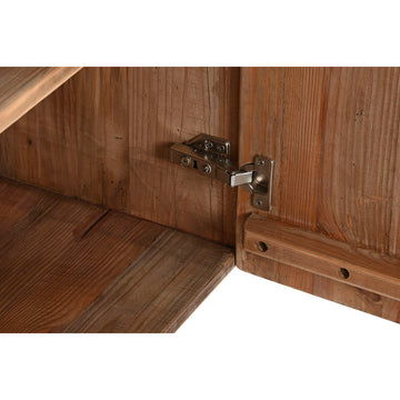Detailansicht der braunen Home ESPRIT Anrichte; Holzstruktur und Beschläge. - homely Family Shop