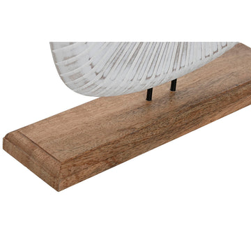 Moderne ESPRIT Home Deko-Figur in Weiß und Braun auf Holzsockel - homely Family Shop