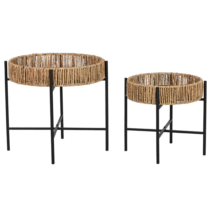 Home ESPRIT Tischset mit Metall und Naturfaser - homely Family Shop