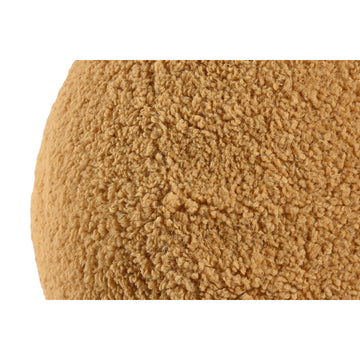 Nahaufnahme: Senfgelbes ESPRIT Home Kissen mit weicher Boho Textur.