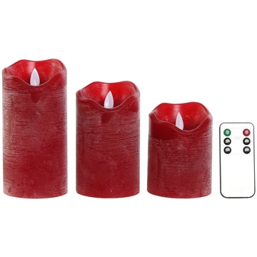 Rote Home ESPRIT LED Kerzen mit Timer Funktion - homely Family Shop
