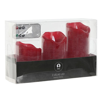 Rote Home ESPRIT LED Kerzen mit Fernbedienung im Set - homely Family Shop