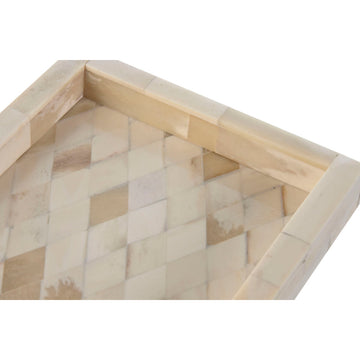 Koloniale ESPRIT Home Ablageschale mit geometrischem Muster und neutralen Farbtönen.