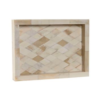 Beige ESPRIT Home Ablageschale im Kolonialstil mit Mosaikmuster.