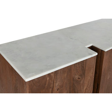 Braune Home ESPRIT Anrichte mit Marmorplatte - Homely Family Shop