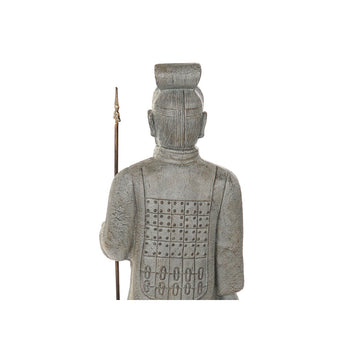 Detailreiche ESPRIT Deko-Figur, grauer Krieger mit goldener Lanze - homely Family Shop