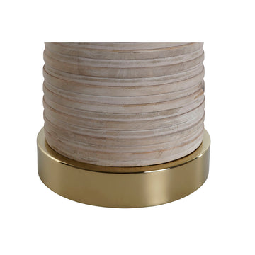 Nahaufnahme: Home ESPRIT Beistelltisch mit Goldfuß und Holz- homely Family Shop