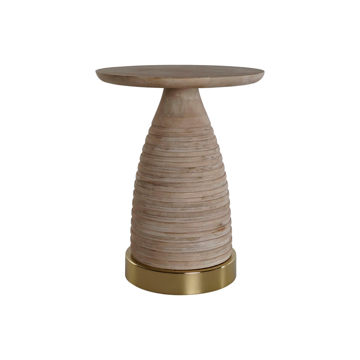 Home ESPRIT Beistelltisch mit Holz und Gold Basis - homely Family Shop