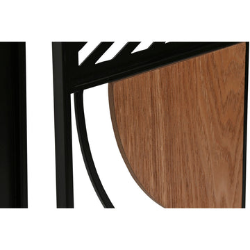 Nahaufnahme: Wanddeko mit Holz und schwarzem Rahmen - homely Family Shop