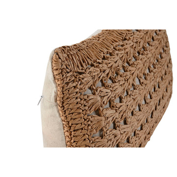 Tropisches Esprit Home Kissen mit gewebtem Muster und Reißverschluss-Detail.