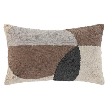 Home ESPRIT Kissen mit geometrischem Muster in neutralen Farben, dekoratives Kissen.