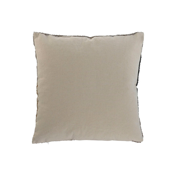 Beiges Esprit Kissen, 45x45 cm, mit dekorativen Fransen. Dekokissen für Zuhause.