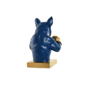 Blaue ESPRIT Home Deko-Figur mit goldener Basis und Boxhandschuhen - homely Family Shop