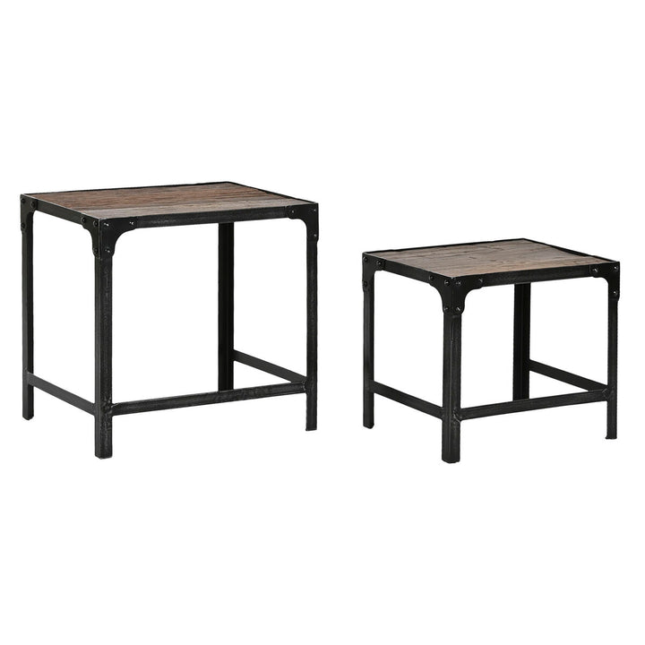 Home ESPRIT Tischset mit Holzplatte und Metallgestell - homely Family Shop