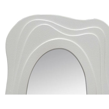Detailansicht des weißen ESPRIT Wandspiegels mit Wellendesign - homely Family Shop