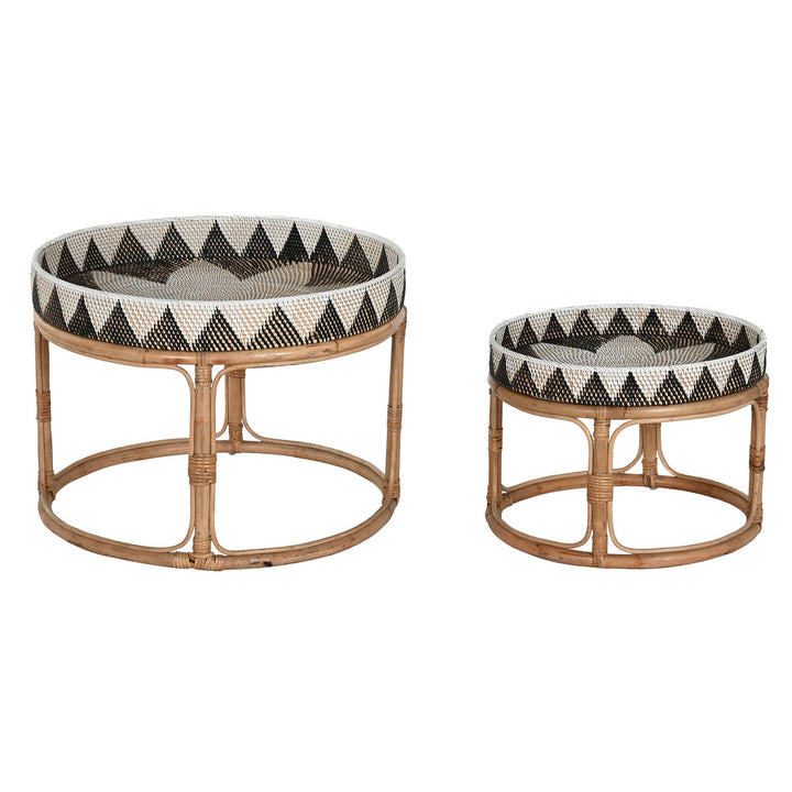 Home ESPRIT Rattan Tische mit Muster. Familiärer Shop