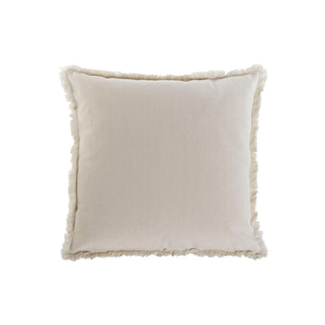 Beige ESPRIT Kissen mit Fransen, 45x45 cm. Dekokissen für Zuhause.