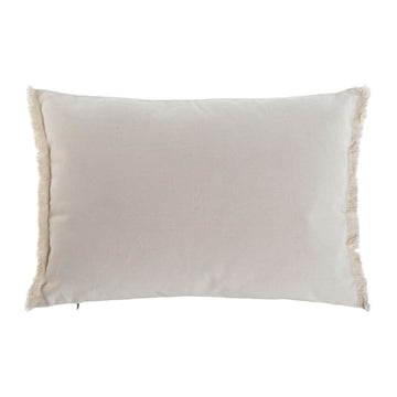 Beige Home ESPRIT Kissen mit Fransen, 60x45 cm. Dekokissen für Zuhause.