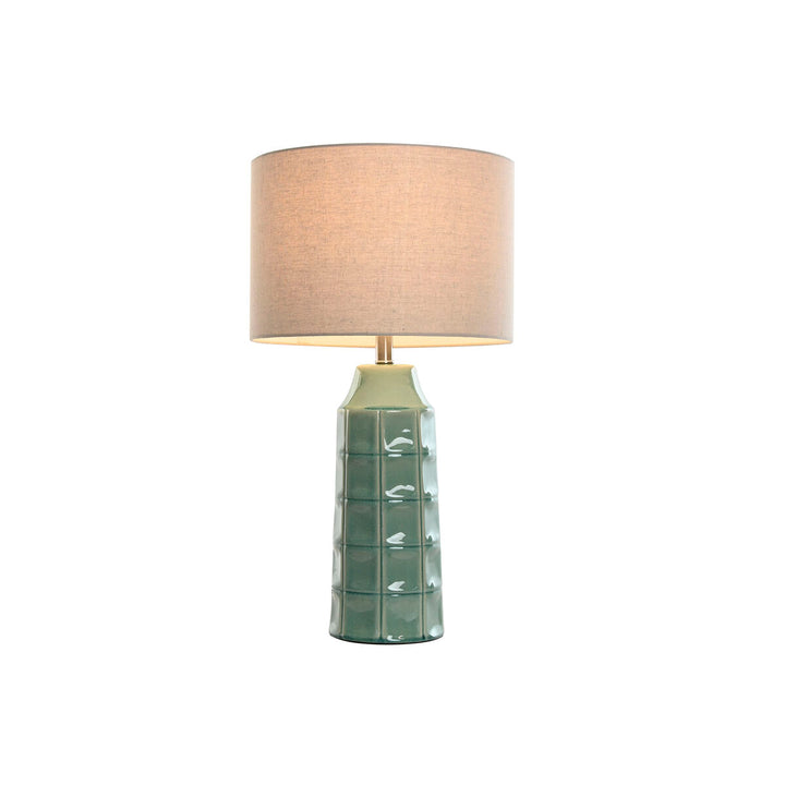 Home ESPRIT Tischlampe, grüne Basis, beiger Schirm - homely Family Shop