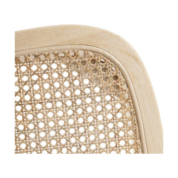 Detail Esszimmerstuhl: Holzrahmen und Rattan-Geflecht - homely Family Shop