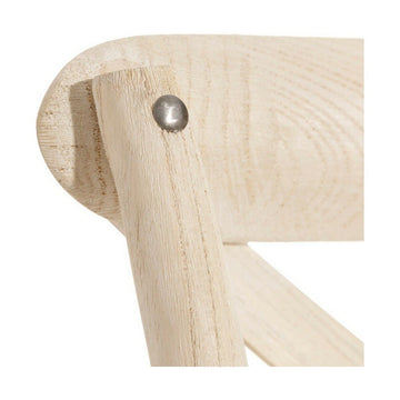 Detailansicht Holz Esszimmerstuhl mit Rattan - homely Family Shop
