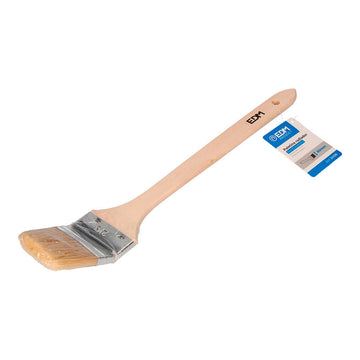 EDM 24108 Pinsel 60 mm mit Holzgriff und abgewinkeltem Kopf. Natürliche Borsten.