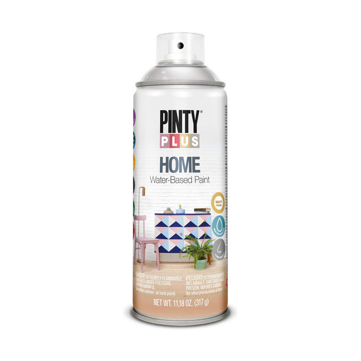 Pintyplus Home Sprühlack, farblos, mattierend. Wasserbasierte Farbe im Detail.