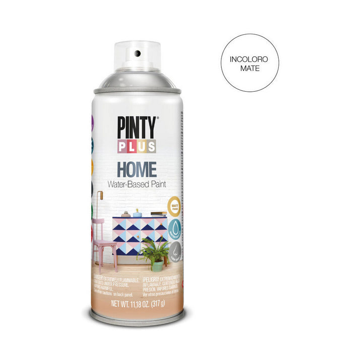 Pintyplus Home Sprühlack, 400 ml, farblos, mit matter Oberfläche.