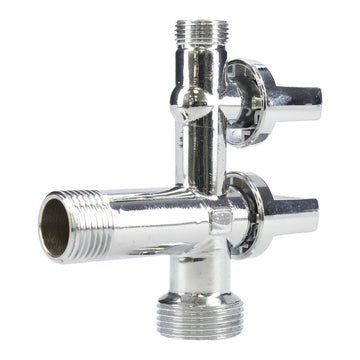 Fontastock Kombinationsschlüssel aus Messing mit ABS, 1/2" x 3/8" x 3/4" für Sanitäranwendungen.